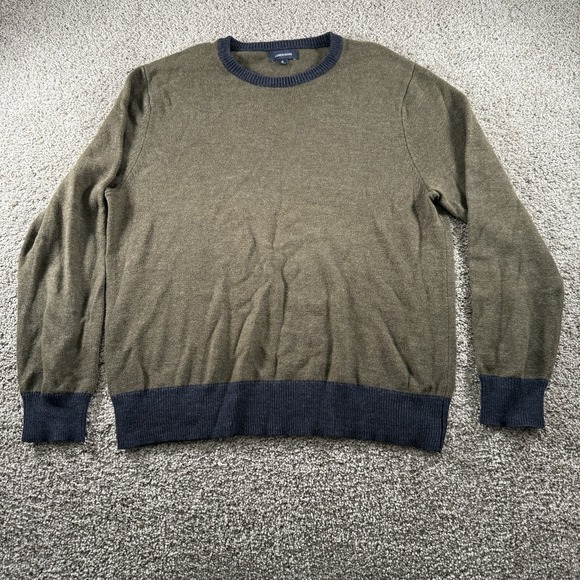 J. Crew Other - J Crew /Jeans Sweater Mens XL Green Wool Botton‎ Blend Classiccore Sweatshirt